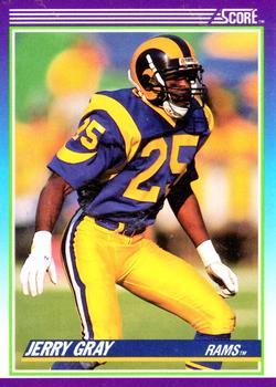 #158 Jerry Gray - Los Angeles Rams - 1990 Score Football
