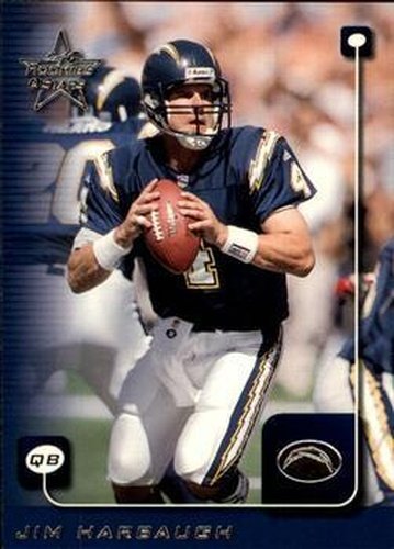 #158 Jim Harbaugh - San Diego Chargers - 1999 Leaf Rookies & Stars Football