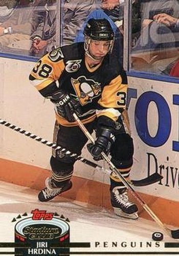 #158 Jiri Hrdina - Pittsburgh Penguins - 1992-93 Stadium Club Hockey