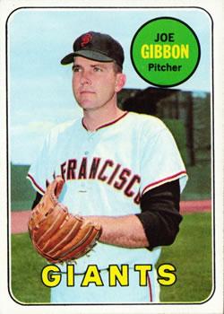 #158 Joe Gibbon - San Francisco Giants - 1969 Topps Baseball