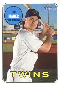 #158 Joe Mauer - Minnesota Twins - 2018 Topps Heritage Baseball