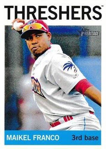 #158 Maikel Franco - Clearwater Threshers - 2013 Topps Heritage Minor League Baseball