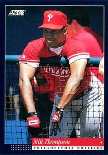 #158 Milt Thompson - Philadelphia Phillies -1994 Score Baseball