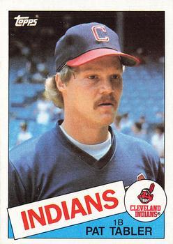 #158 Pat Tabler - Cleveland Indians - 1985 Topps Baseball