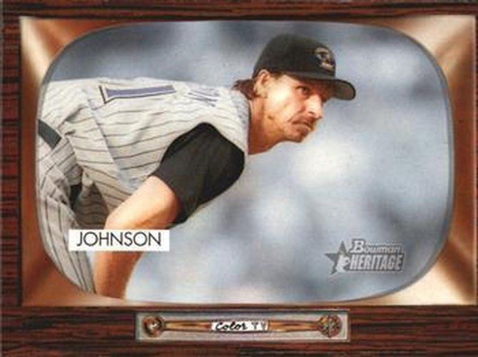 #158 Randy Johnson - Arizona Diamondbacks - 2004 Bowman Heritage Baseball