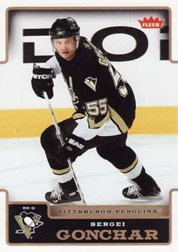 #158 Sergei Gonchar - Pittsburgh Penguins - 2006-07 Fleer Hockey