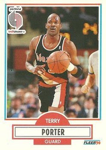 #158 Terry Porter - Portland Trail Blazers - 1990-91 Fleer Basketball