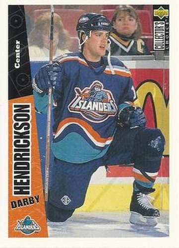 #158 Darby Hendrickson - New York Islanders - 1996-97 Collector's Choice Hockey