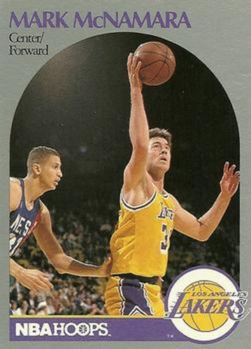 #158 Mark McNamara - Los Angeles Lakers - 1990-91 Hoops Basketball