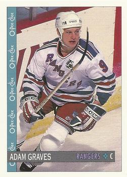 #158 Adam Graves - New York Rangers - 1992-93 O-Pee-Chee Hockey