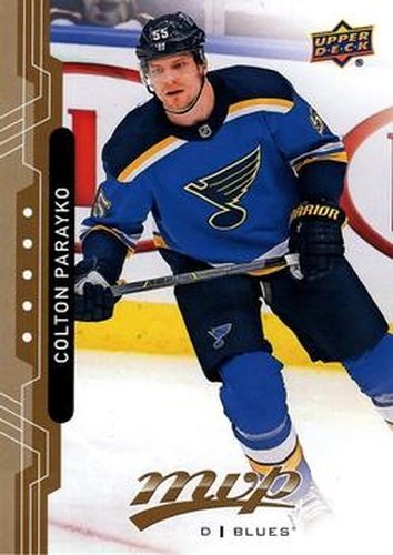 #158 Colton Parayko - St. Louis Blues - 2018-19 Upper Deck MVP Hockey