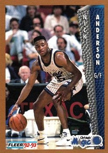 #158 Nick Anderson - Orlando Magic - 1992-93 Fleer Basketball