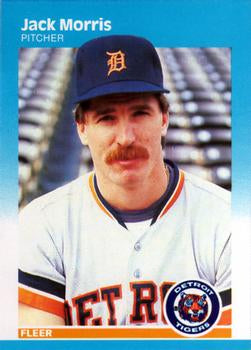 #158 Jack Morris - Detroit Tigers - 1987 Fleer Baseball