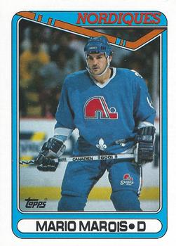#158 Mario Marois - Quebec Nordiques - 1990-91 Topps Hockey