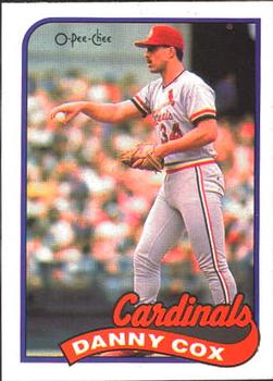 #158 Danny Cox - St. Louis Cardinals - 1989 O-Pee-Chee Baseball