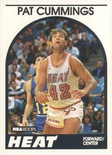 #158 Pat Cummings - Miami Heat - 1989-90 Hoops Basketball