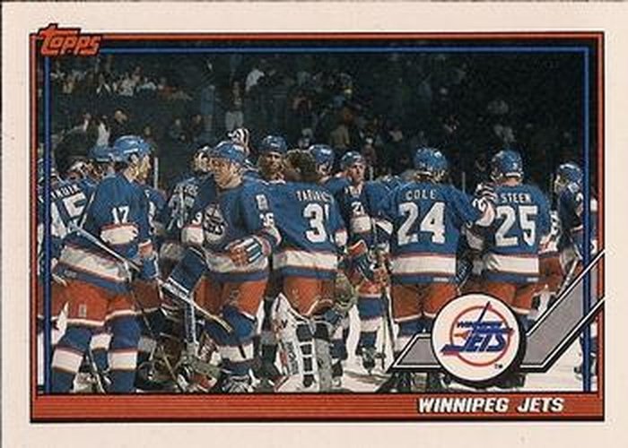 #158 Winnipeg Jets - Winnipeg Jets - 1991-92 Topps Hockey