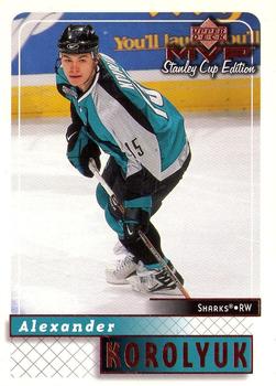 #158 Alexander Korolyuk - San Jose Sharks - 1999-00 Upper Deck MVP Stanley Cup Edition Hockey