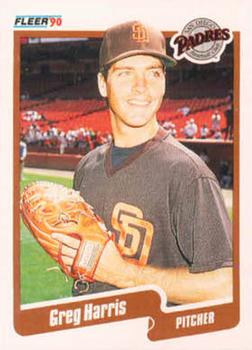 #158 Greg Harris - San Diego Padres - 1990 Fleer USA Baseball