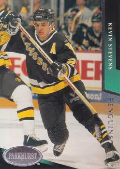 #158 Kevin Stevens - Pittsburgh Penguins - 1993-94 Parkhurst Hockey