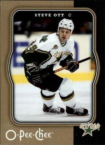 #158 Steve Ott - Dallas Stars - 2007-08 O-Pee-Chee Hockey