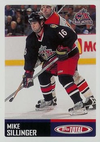 #158 Mike Sillinger - Columbus Blue Jackets - 2002-03 Topps Total Hockey