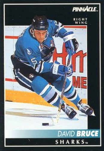#159 David Bruce - San Jose Sharks - 1992-93 Pinnacle Canadian Hockey