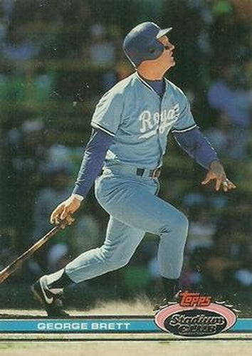 #159 George Brett - Kansas City Royals - 1991 Stadium Club Baseball