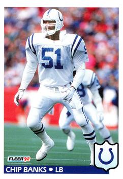 #159 Chip Banks - Indianapolis Colts - 1992 Fleer Football
