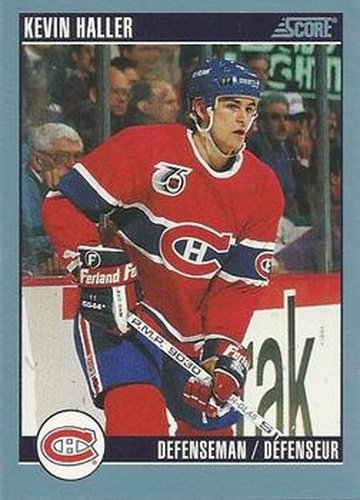 #159 Kevin Haller - Montreal Canadiens - 1992-93 Score Canadian Hockey