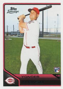 #159 Yonder Alonso  - Cincinnati Reds - 2011 Topps Lineage Baseball