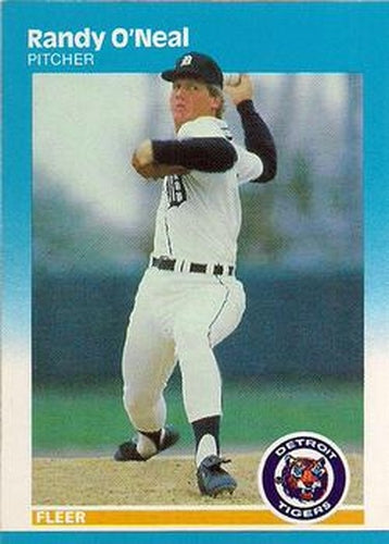 #159 Randy O'Neal - Detroit Tigers - 1987 Fleer Baseball