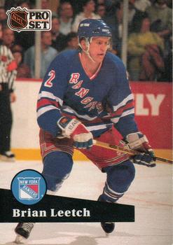 #159 Brian Leetch - 1991-92 Pro Set Hockey