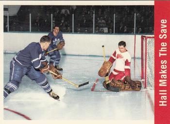 #159 Hall Makes The Save - Toronto Maple Leafs / Detroit Red Wings - 1994 Parkhurst Missing Link 1956-57 Hockey
