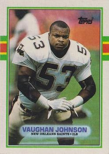 #159 Vaughan Johnson - New Orleans Saints - 1989 Topps Football