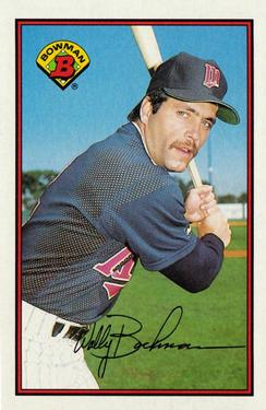 #159 Wally Backman - Minnesota Twins - 1989 Bowman Baseball