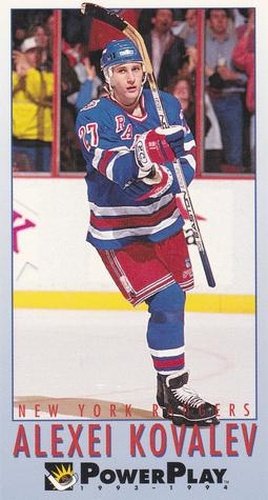 #159 Alexei Kovalev - New York Rangers - 1993-94 Fleer PowerPlay Hockey