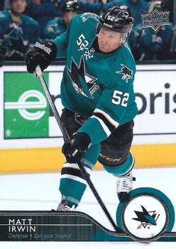 #159 Matt Irwin - San Jose Sharks - 2014-15 Upper Deck Hockey