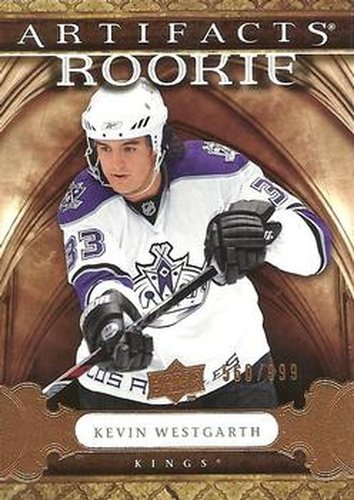 #159 Kevin Westgarth - Los Angeles Kings - 2009-10 Upper Deck Artifacts Hockey