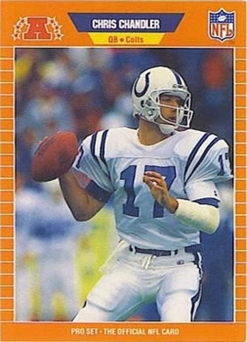 #159 Chris Chandler - Indianapolis Colts - 1989 Pro Set Football