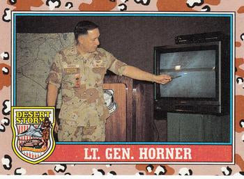 #159 Lt Gen Horner - 1991 Topps Desert Storm