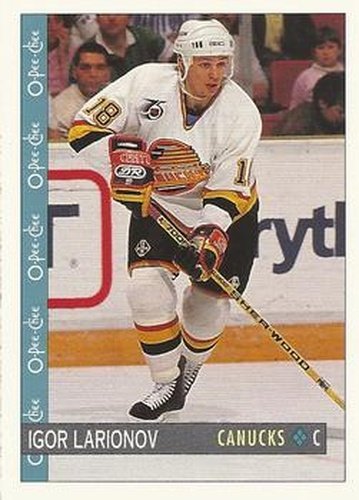 #159 Igor Larionov - Vancouver Canucks - 1992-93 O-Pee-Chee Hockey