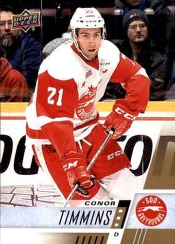 #159 Conor Timmins - Sault Ste. Marie Greyhounds - 2017-18 Upper Deck CHL Hockey