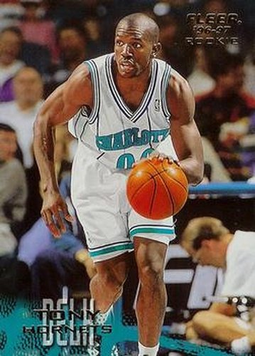 #159 Tony Delk - Charlotte Hornets - 1996-97 Fleer Basketball