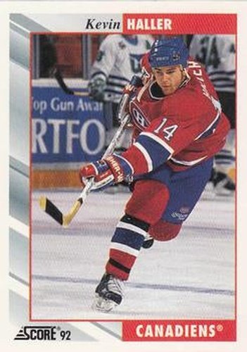 #159 Kevin Haller - Montreal Canadiens - 1992-93 Score USA Hockey