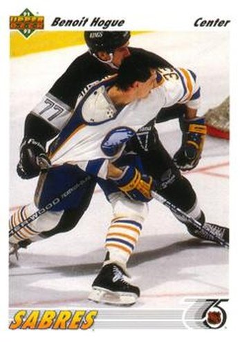 #159 Benoit Hogue - Buffalo Sabres - 1991-92 Upper Deck Hockey