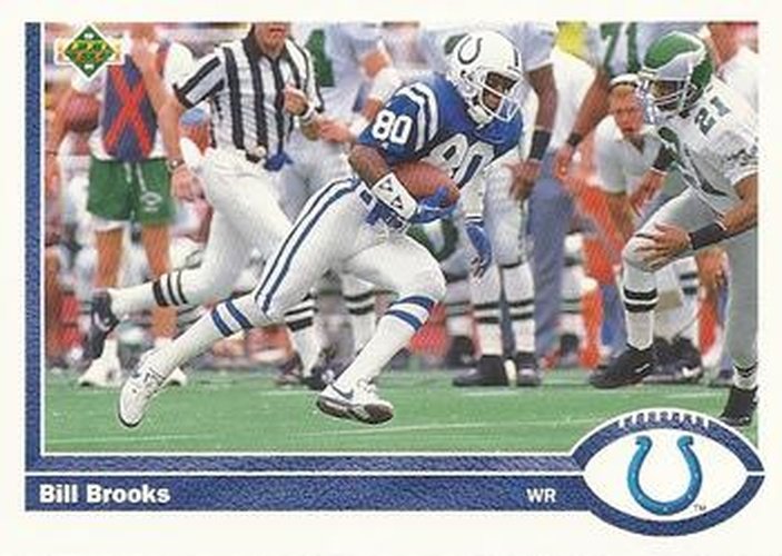 #159 Bill Brooks - Indianapolis Colts - 1991 Upper Deck Football