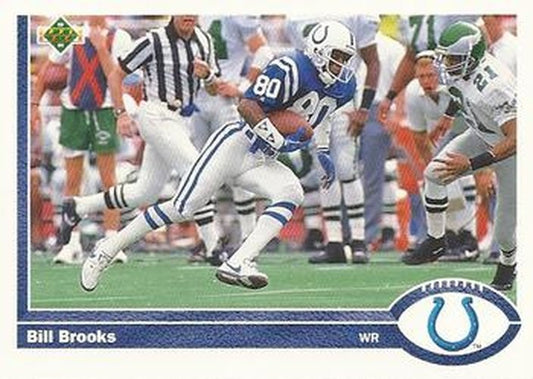 #159 Bill Brooks - Indianapolis Colts - 1991 Upper Deck Football