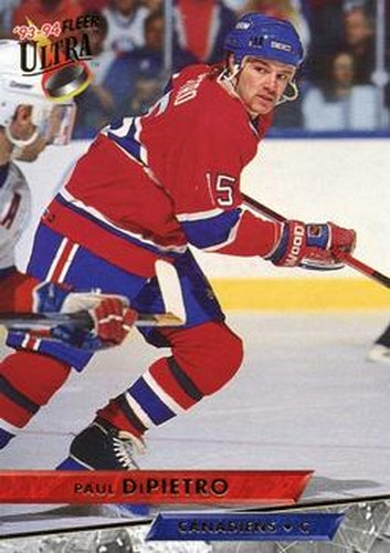 #159 Paul DiPietro - Montreal Canadiens - 1993-94 Ultra Hockey