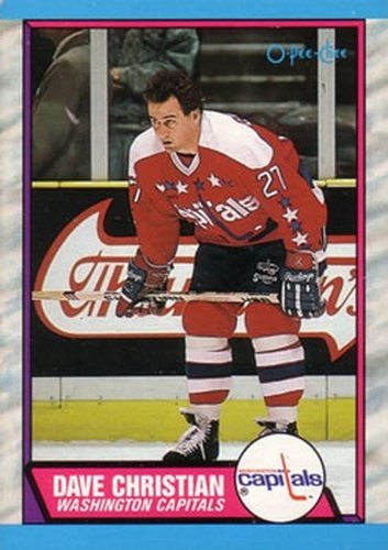#159 Dave Christian - Washington Capitals - 1989-90 O-Pee-Chee Hockey